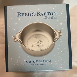 Reed & Barton quilted rabbit bowl